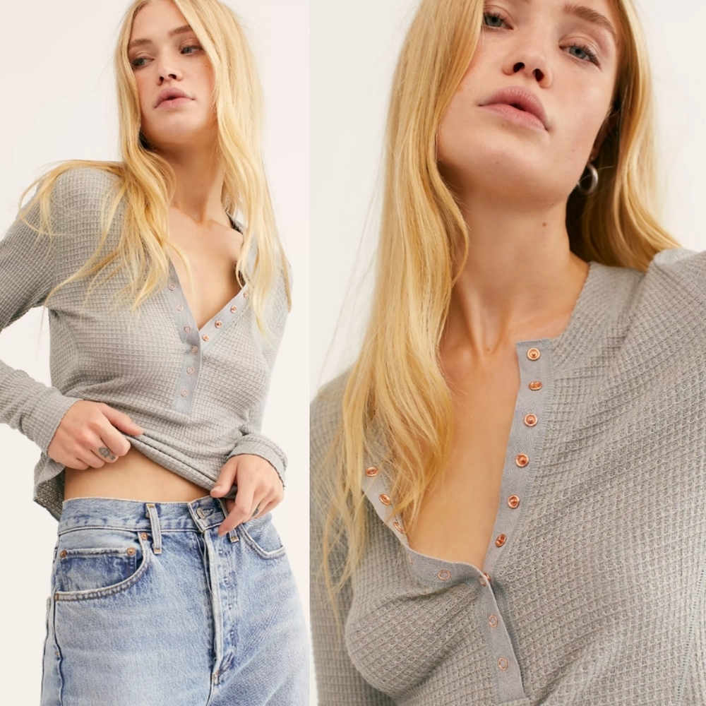 Free People | NWOT One of the Girls Henley